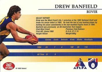 1995 Select AFL #247 Drew Banfield Back